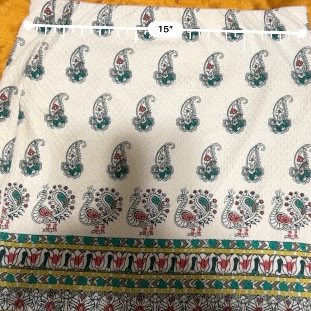 Paisley Print Cream Skirt - Picture 8 of 8